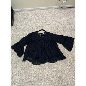 A New Day Fairy Whimsigoth Witchy Grunge Y2K Flowy Tiered Babydoll Bell Sleeve